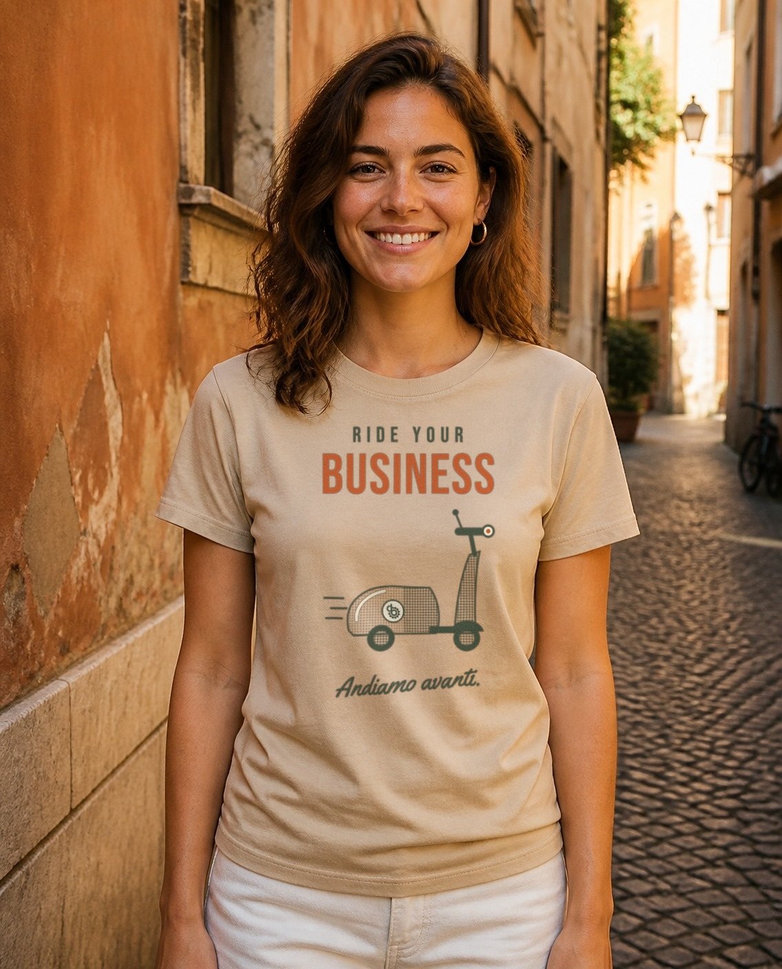 T-shirt sabbia Ride Your Business Made in Officina